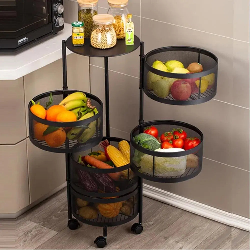 5 Layered Rotatable Fruit Basket