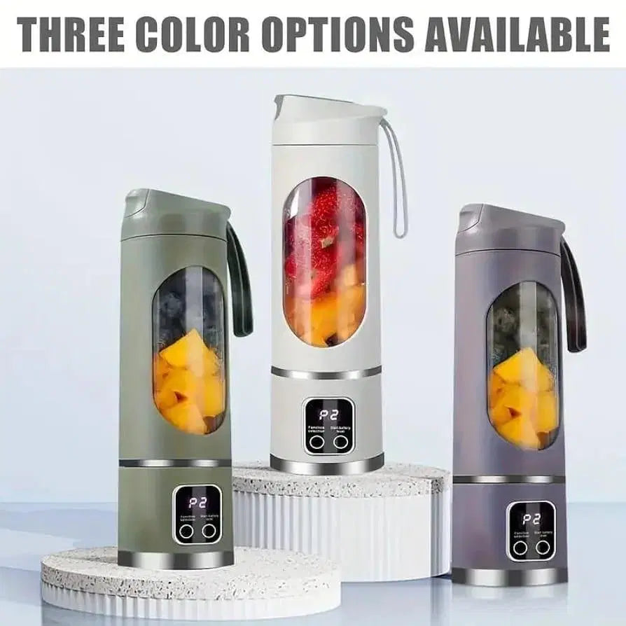 Portable & Rechargeable Green Electric Juicer Blender - 1 Pc