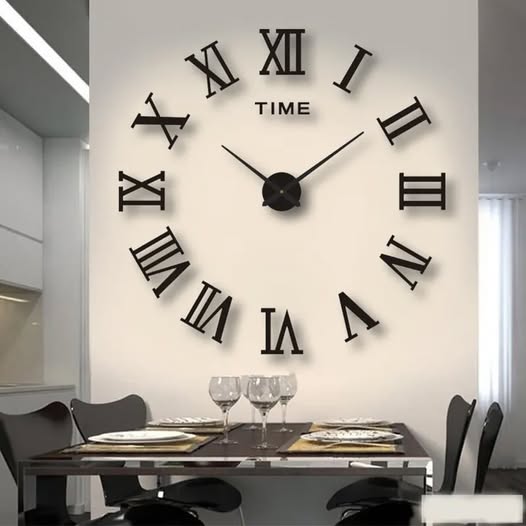 3D Wooden Wall Clock