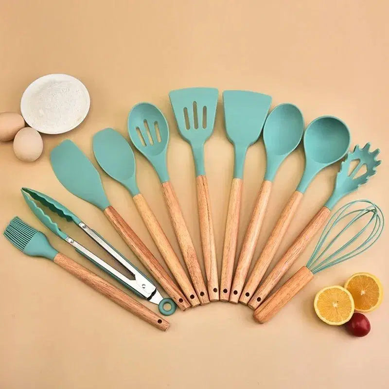 12 Pcs Silicone Spoon Set for Cooking and Baking